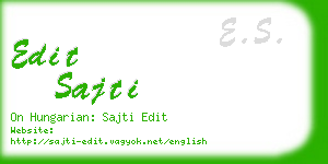 edit sajti business card